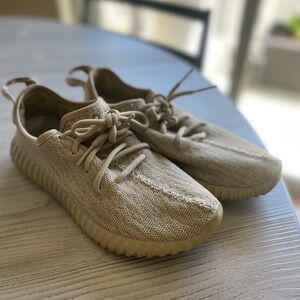 Tan Knit Sneakers